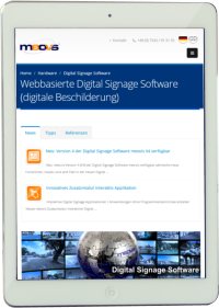 Webdesign Tablet (responsive)
